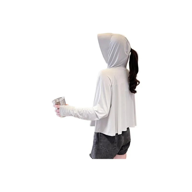 Flowers In Water Cropped Coat Women's-3