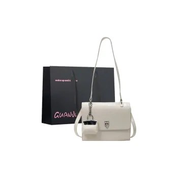 Champion Cub PU Shoulder Bag Regular Women's Ecru/Purple/Yellow/Blue
