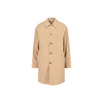 Burberry Long Sleeved Buttoned Trench Coat