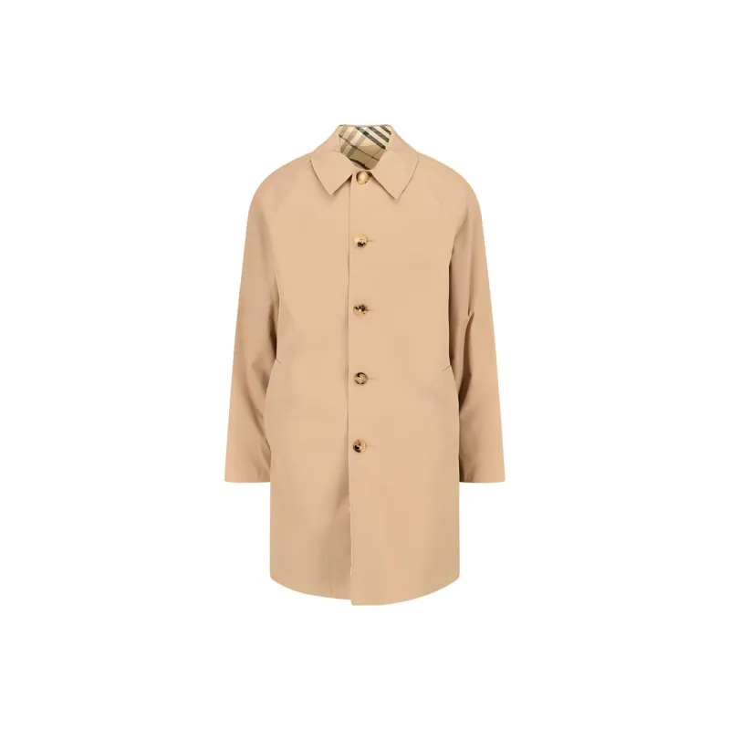 Burberry Long Sleeved Buttoned Trench Coat-0