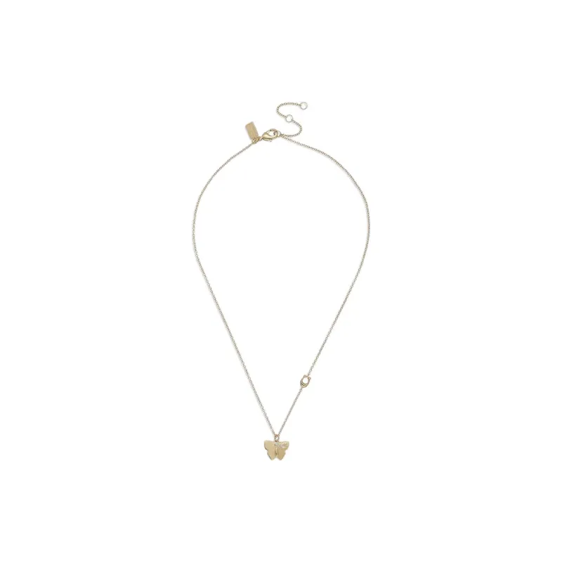 COACH Butterfly Pendant Necklace-1