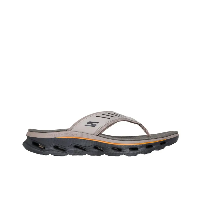Skechers GO WALK Flip Flops Men's Dark Taupe Umber-1