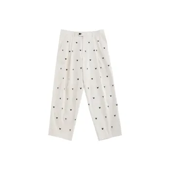 Teenie Weenie Men Casual Pants Unisex Ivory