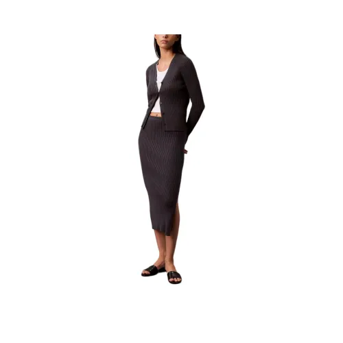 CALVIN KLEIN Casual Long Skirt Women's Ebony