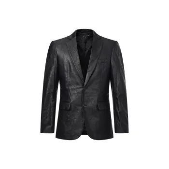 RARE Leather Jacket Men's Black