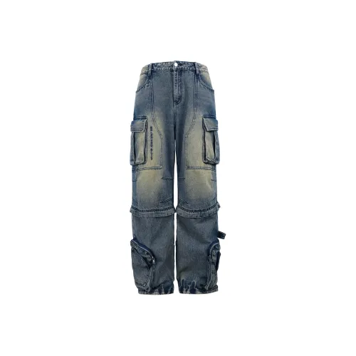 BJHG Drôle De Monsieur tweed houndstooth track pants Washed Blue