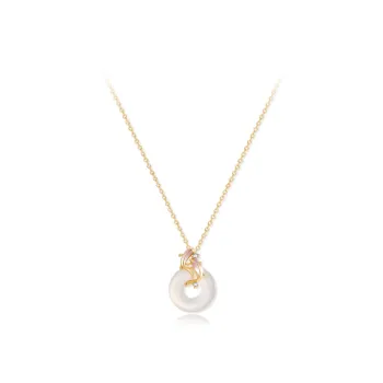 JUICY GRAPE Chalcedony Jade Necklaces Women's