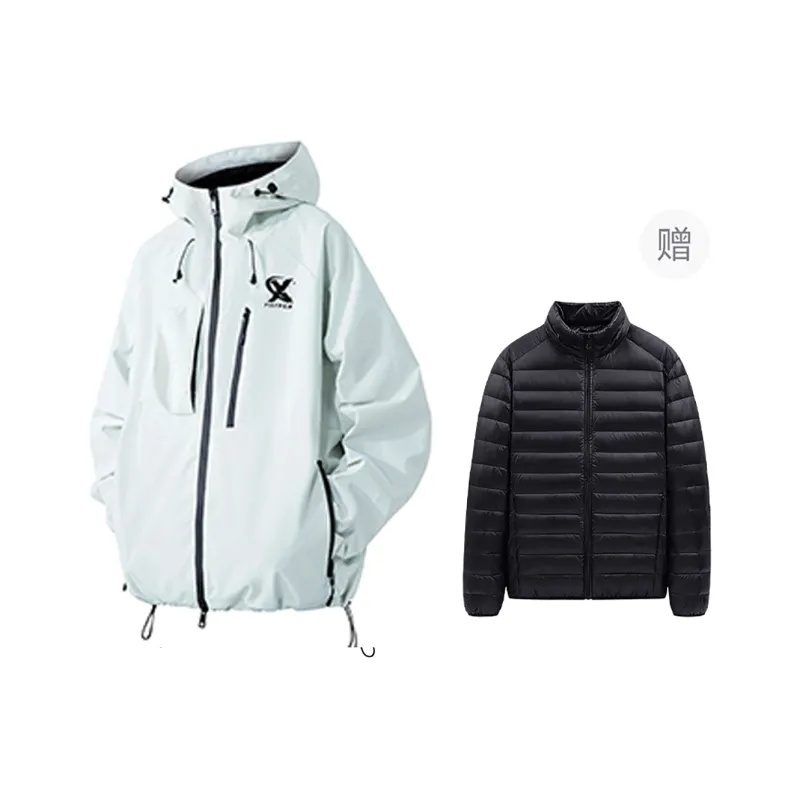 PISYPOX Water Resistant Windproof Wear Resistant Windbreaker Jacket Unisex-16
