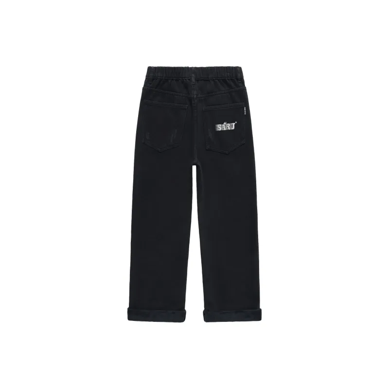 SANTASTIC Jeans Men Black Fleece-Lined-0