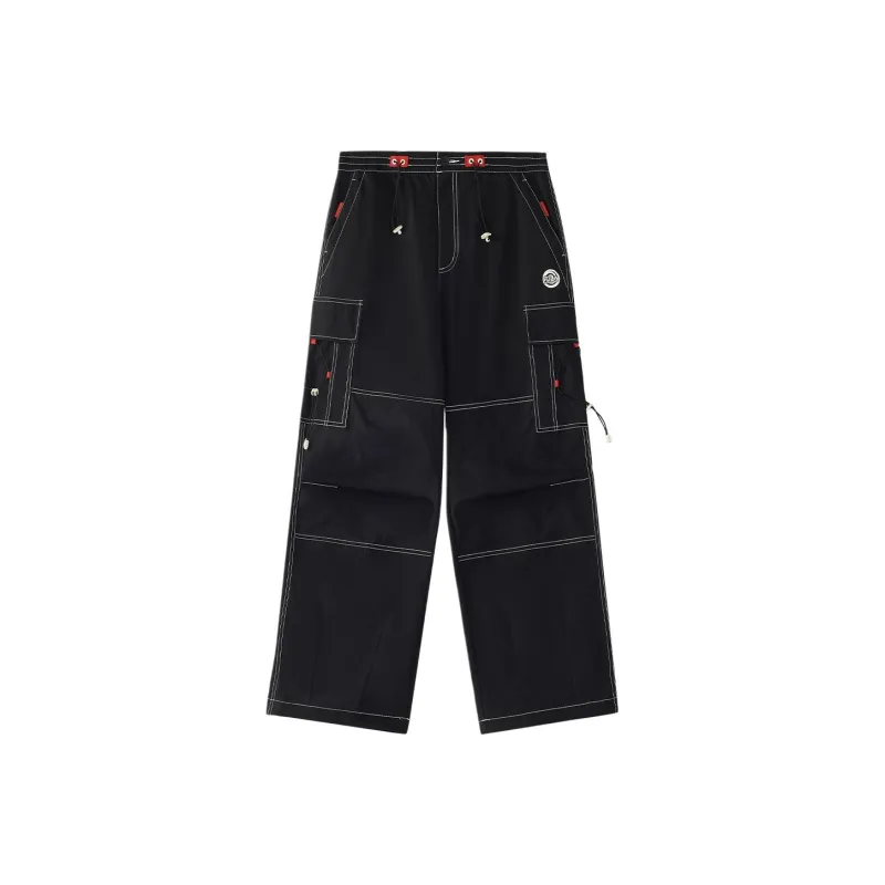 FILA FUSION x ROUND TWO Casual Pants Men's Jet Black-0