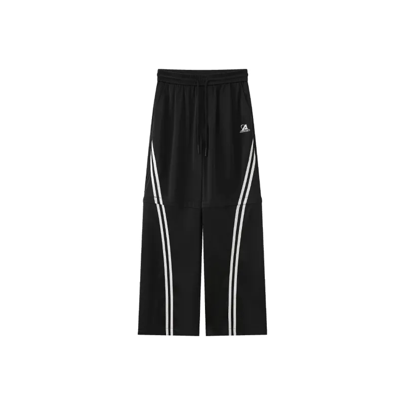 YK&YB Knitted Sweatpants Unisex Black-0