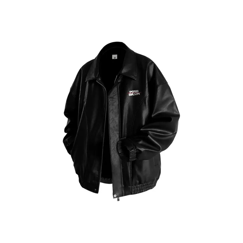 Poshbrain Leather Jacket For Fall And Winter Unisex-0