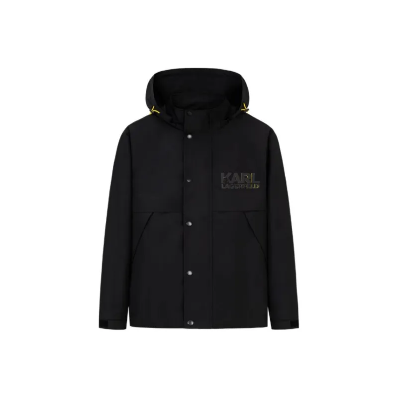 KARL LAGERFELD FW21 Trench Coat Men's Black-0