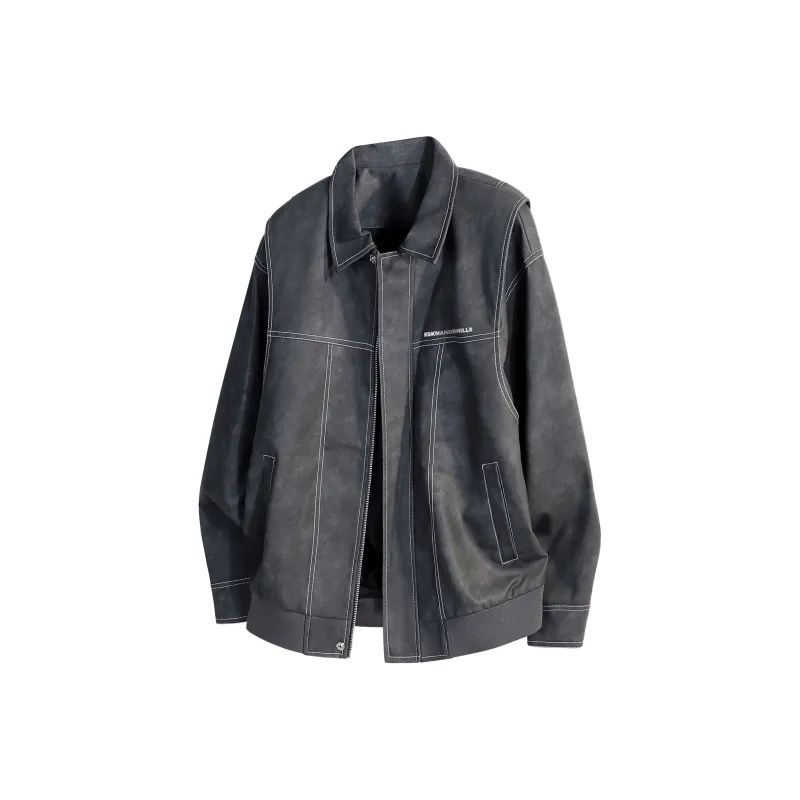 S.k. Manor Hill Leather Jacket Unisex-0