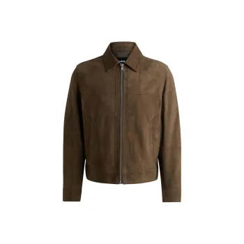 HUGO BOSS Suede Bomber Jacket