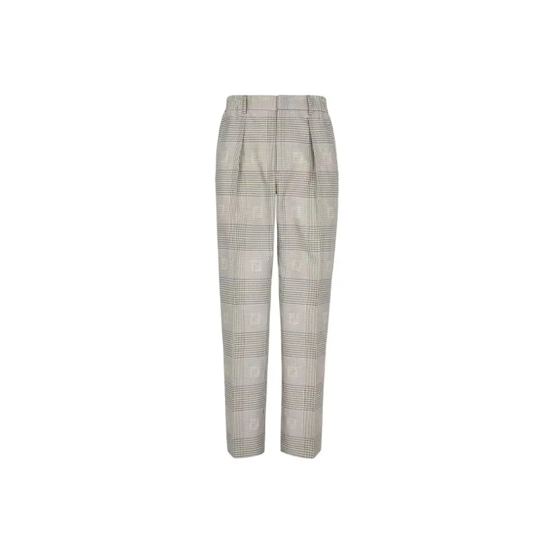 FENDI By Marc Jacobs Prince Of Whales Check Trousers-0