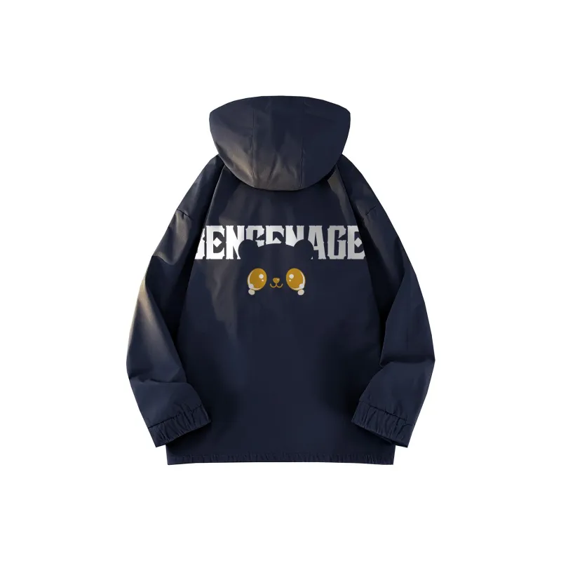 BENGEN Jackets Coats Unisex Black-5