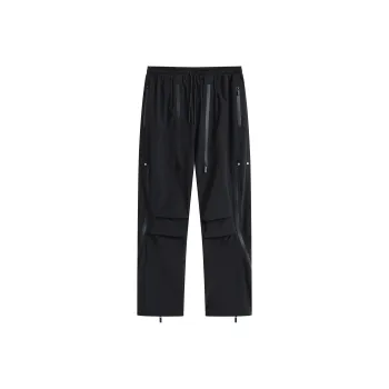 WAITINGWAVE Casual Pants Unisex Black