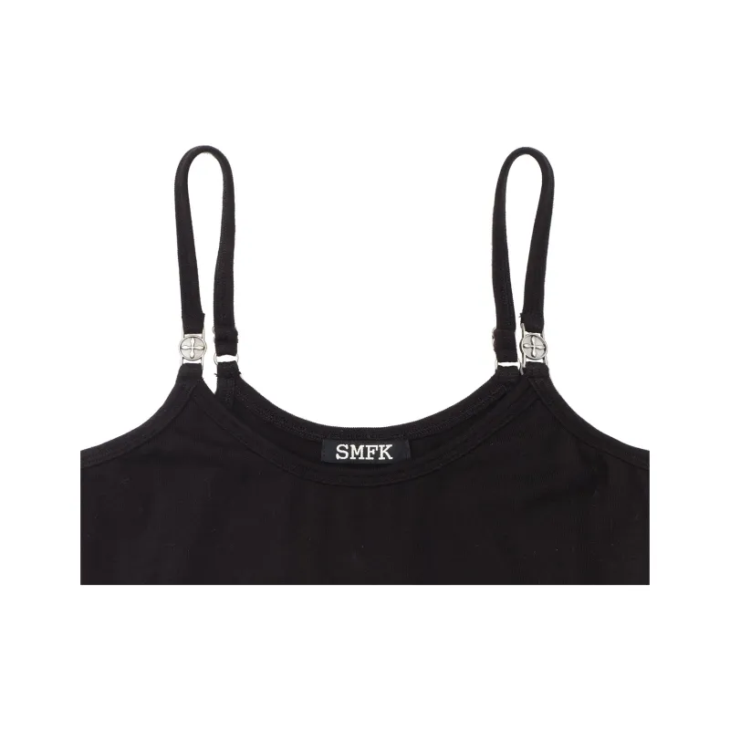 SMFK Camisole Women's Wilderness Black Includes Shopping Bag-2