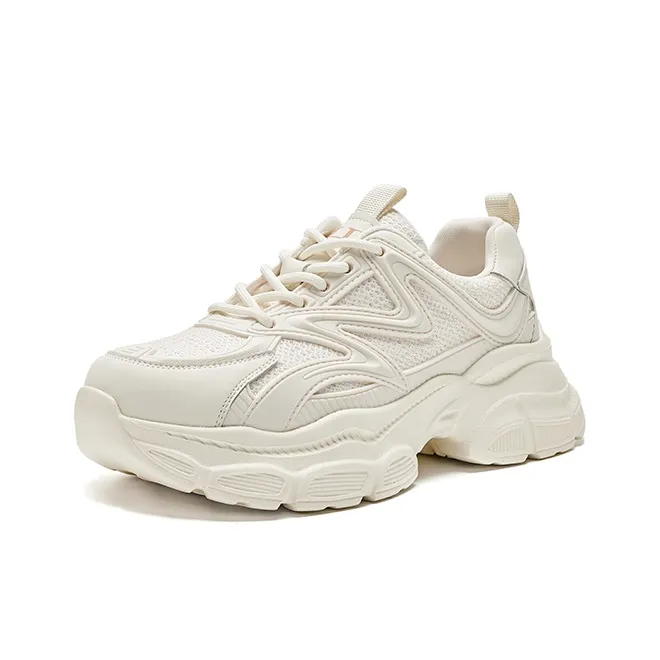 HR Low Top Chunky Sneakers Women's Ecru-1