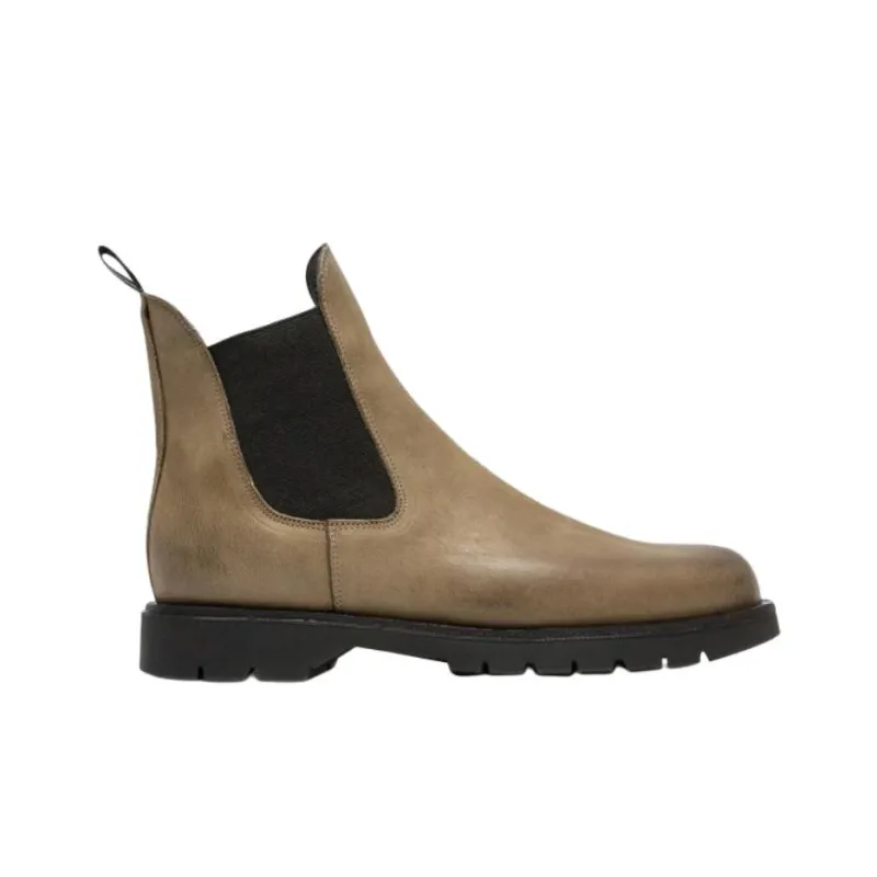 KLEMAN CLEON MANUFACTURE TONNANT VGT Chelsea Boots 2.5cm Men's Khaki-1