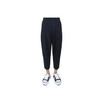 Homme Plissé Issey Miyake Casual Pants Men's Marine Blue