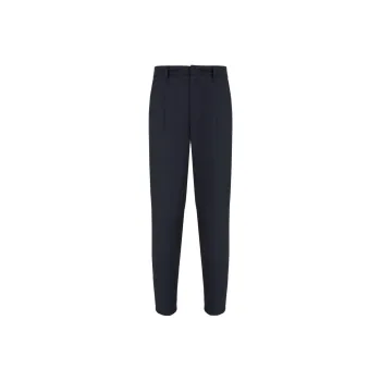 EMPORIO ARMANI Travel Essential Virgin Wool blend Trousers With Pleats