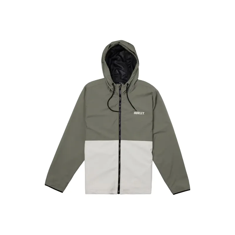 Hurley Trench Coat Unisex Army Green-0