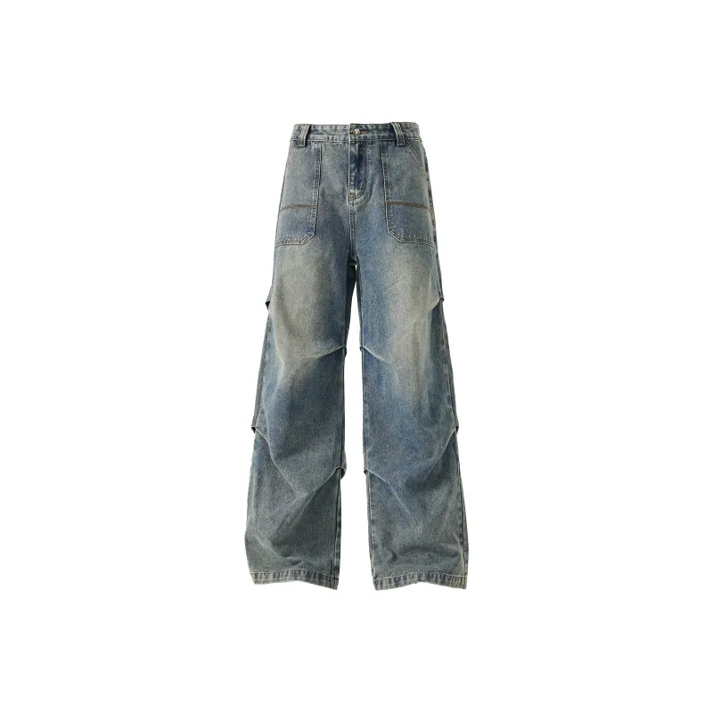 NAICHA STUDIO Jeans Unisex Black Gray-7