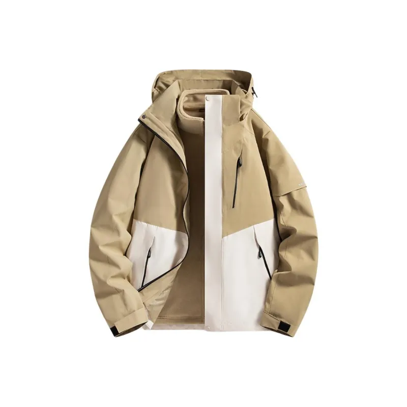 Yalu Diagonal Zipper Breathable Water Resistant Windproof Windbreaker Jacket Unisex-7