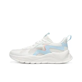 361° Cushioning, Breathable, Lightweight Low Top Casual Shoes Women's Feather White Glacier Blue