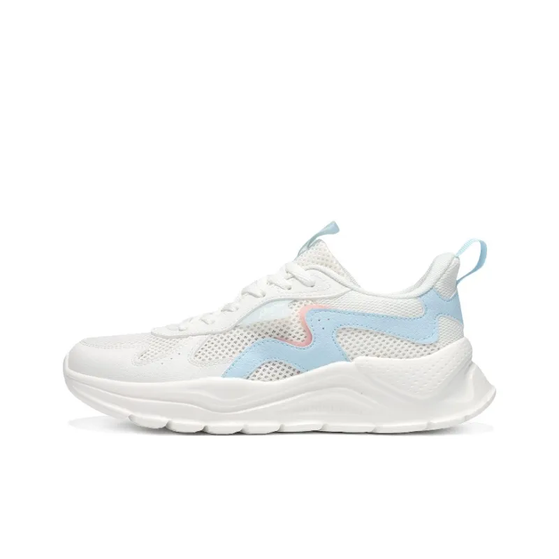 361° Cushioning, Breathable, Lightweight Low Top Casual Shoes Women's Feather White Glacier Blue-0