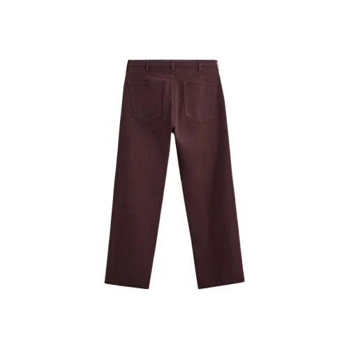 ZARA Jeans Men Dark Red Color