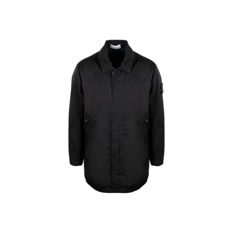 STONE ISLAND Logo Patch Concealed Fastened Jacket-0