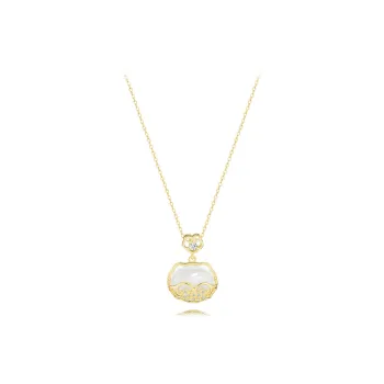 Muyan Colored Glaze Jade Necklaces Women's