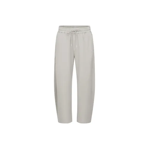URBAN REVIVO Casual Pants Men's Warm Gray