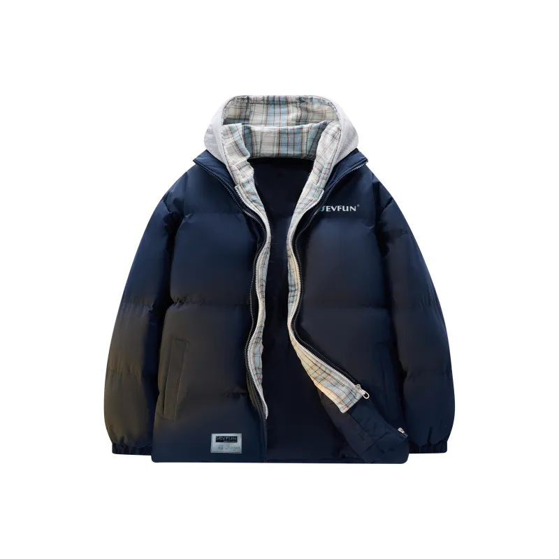 7 SEVFUN Puffer Jacket Unisex Navy Blue-0