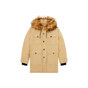 DIESEL Parka Coats Men's Light Brown
