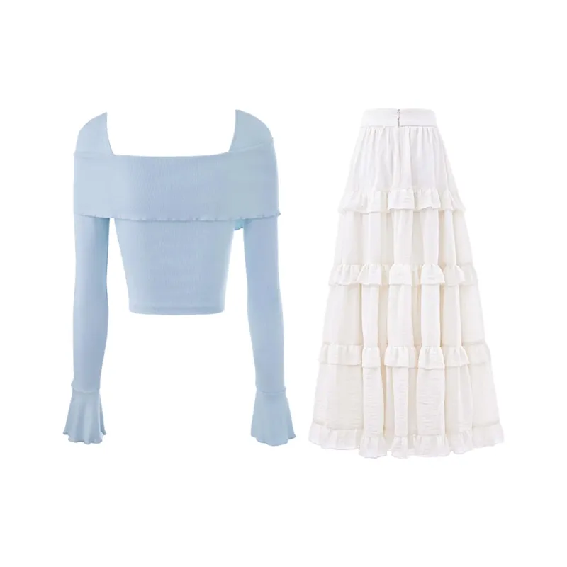 FLIM Two Piece Skirt Sets Women's-1