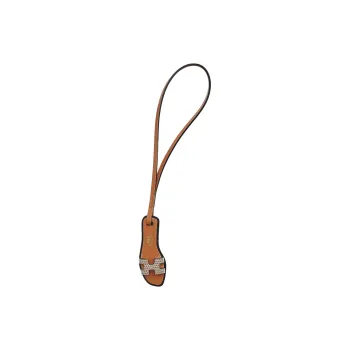 HERMES Oran Crocodile Leather With Cow Leather Bag Accessory Unisex Natural Sand