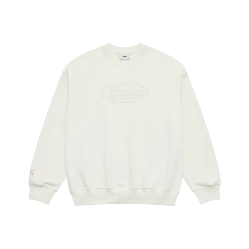MLB Preppy Style Collection New York Yankees SS25 Sweatshirt Unisex Cream-0
