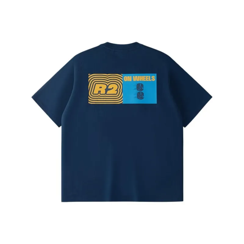 FILA FUSION x ROUND TWO T Shirt Men's Tahoe Blue-1