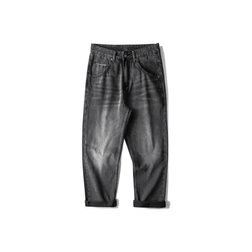 98SQUID Jeans Unisex White Black