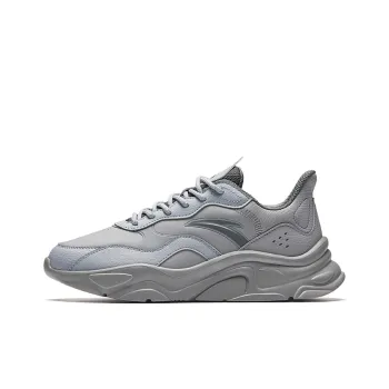 Anta Little Millennium Abrasion Resistant Breathable Low Top Casual Shoes Men's Gray