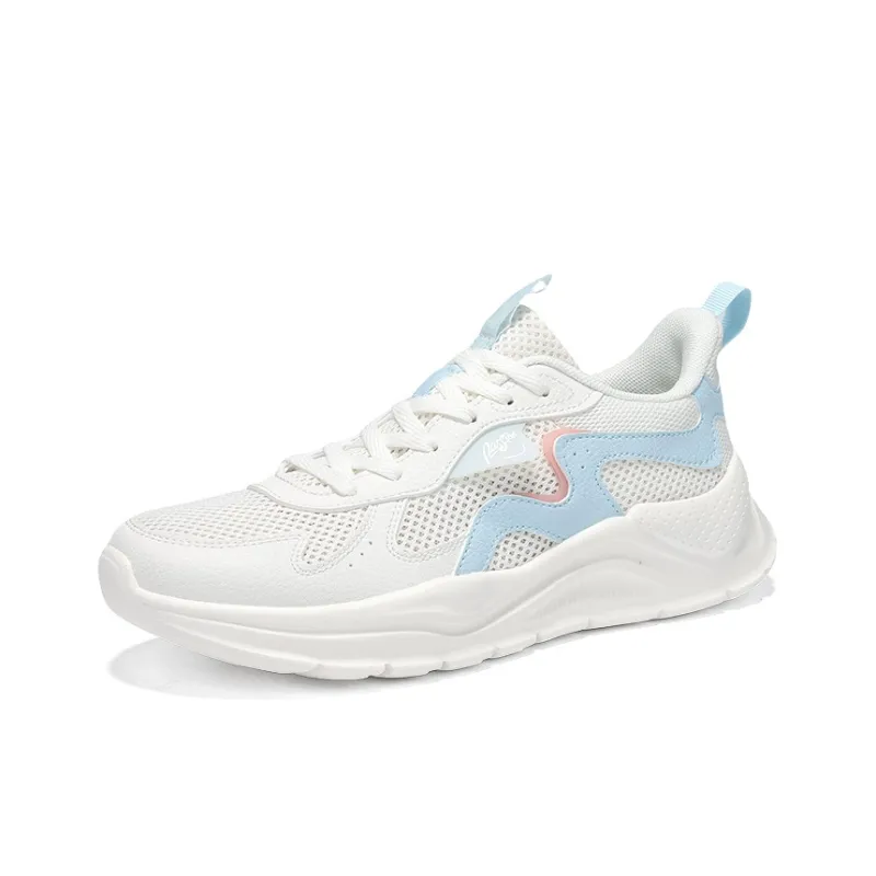 361° Cushioning, Breathable, Lightweight Low Top Casual Shoes Women's Feather White Glacier Blue-2