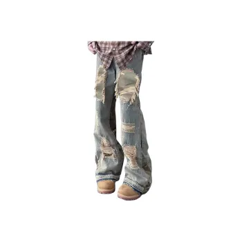 MGXEK Jeans Unisex Yellow Mud
