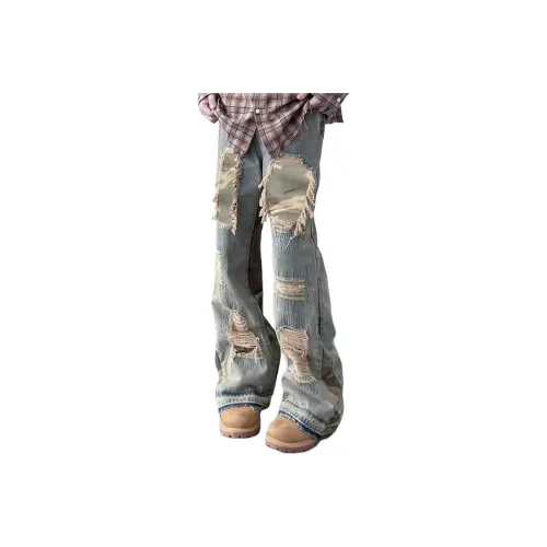 MGXEK Jeans Unisex Yellow Mud
