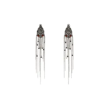 ZARA Metal Earrings Women's Silver