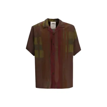 OAS Shirts Men Brown Red