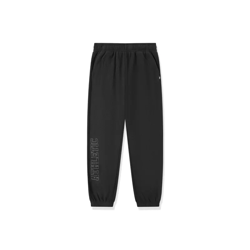 QIAODAN Knitted Sweatpants Men's Black-0